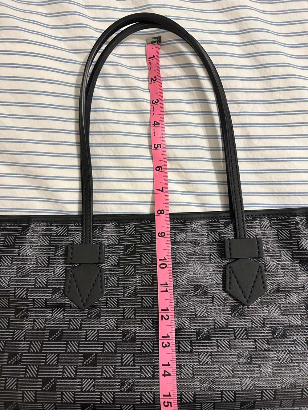 Moreau Paris Black Coated Canvas Tote Bag NWT - Picture 8 of 8